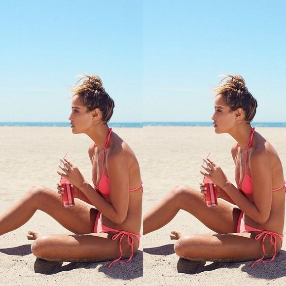 Free People x Beach Riot Solid Tie Side Bottoms - Picture 2 of 7